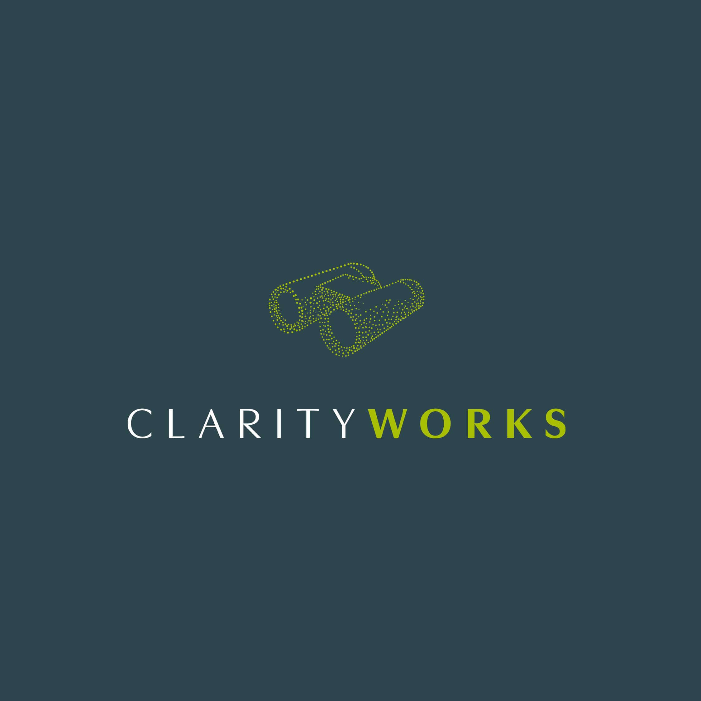 ClarityWorks Brand Logo Design Reverses