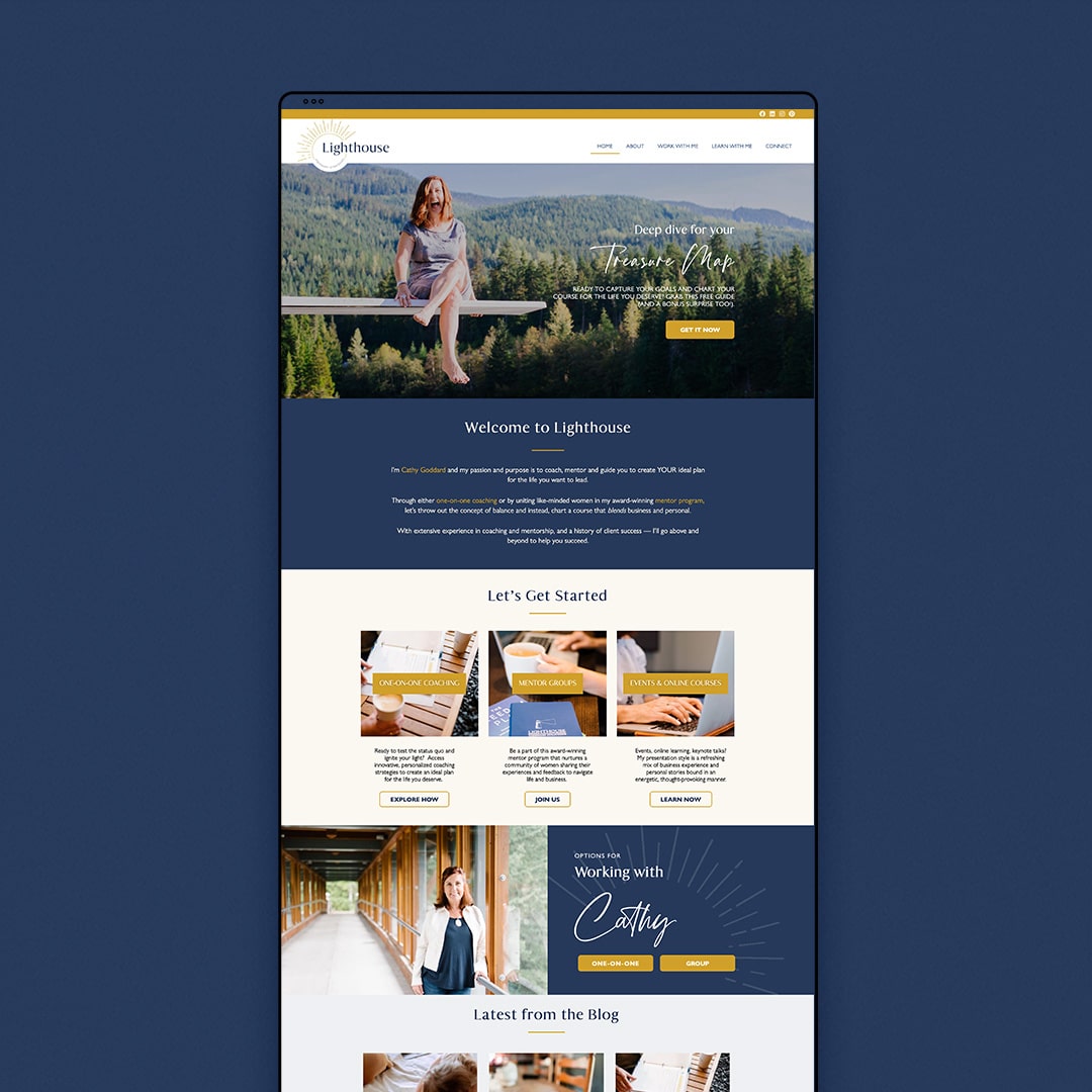 Website Design Example - Lighthouse Visionary