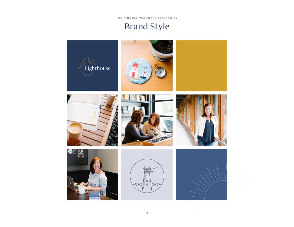 Lighthouse Visionary Brand Guide Page